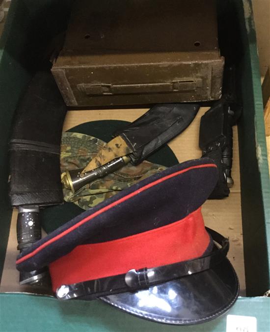 Box of military items